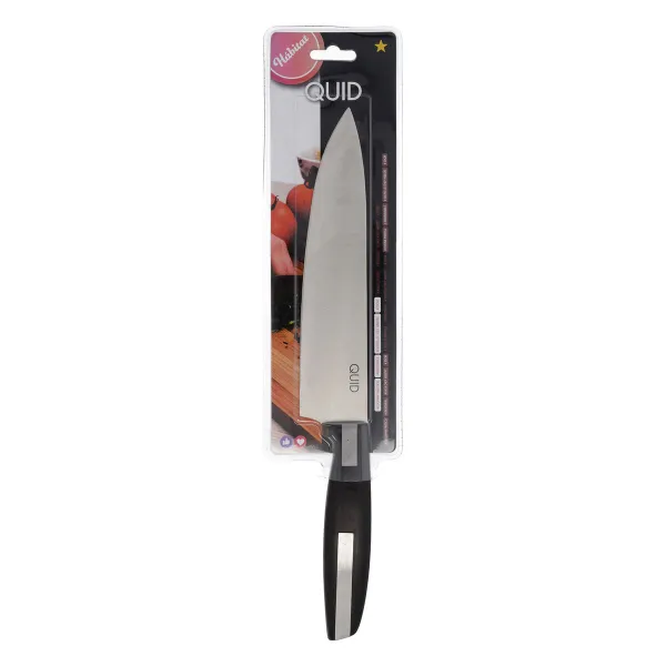 Kokkiveitsi Quid Habitat Musta Metalli 20 cm (Pack 12x)