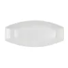 Pasniegšanas Plate Quid Gastro Keramika Balts (40 x 17,5 x 3,5 cm) (Pack 4x)