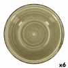 Salad Bowl Quid Vita Natura Ceramic Green (6 Units) (Pack 6x)