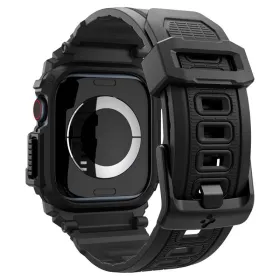 Spigen Rugged Armor Pro - Band with Case for Apple Watch 10 42 mm (Matte Black)
