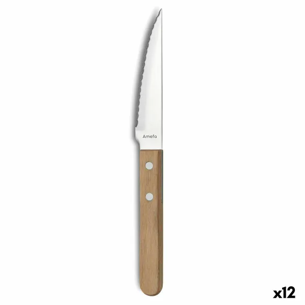 Gaļas Nazis Amefa Pizza Bois Metāls Koks (21 cm) (Pack 12x)