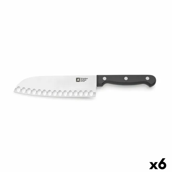 Santokuveitsi Richardson Sheffield Artisan Musta Metalli (17,5 cm) (Pack 6x)