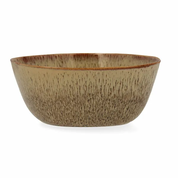 Salātu Trauks Bidasoa Ikonic 20 x 19,5 x 8,5 cm Keramika Brūns 3 Daudzums (Pack 3x)
