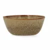 Salad Bowl Bidasoa Ikonic 20 x 19,5 x 8,5 cm Ceramic Brown 3 Pieces (Pack 3x)