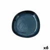 Gili lėkštė Bidasoa Ikonic Keramikinis Mėlyna (20,5 x 19,5 x 3,3 cm) (Pack 6x)