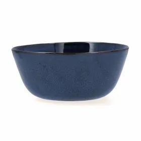 Salaattikulho Bidasoa Ikonic Keraminen Sininen (20 x 19,5 x 8,5 cm) (Pack 3x)