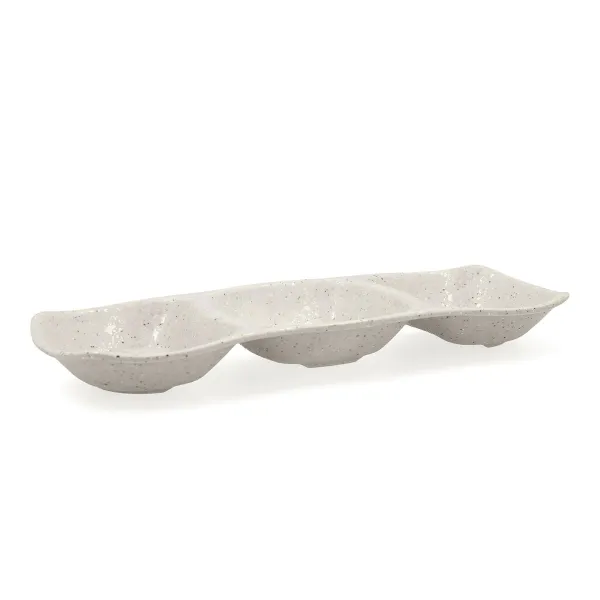 Užkandžių dėklas Bidasoa Ikonic Pilka Plastmasinis Melaminas 28,6 x 10,9 x 3,1 cm (12 vnt.) (Pack 12x)
