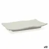 Плоская тарелка Bidasoa Ikonic Прямоугольный Серый Пластик (20,7 x 13 x 2 cm) (Pack 12x)