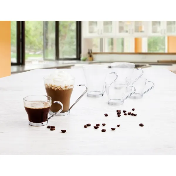 Tee- ja kahvikuppi Quid Supreme Läpinäkyvä 250 ml 3 Kappaletta