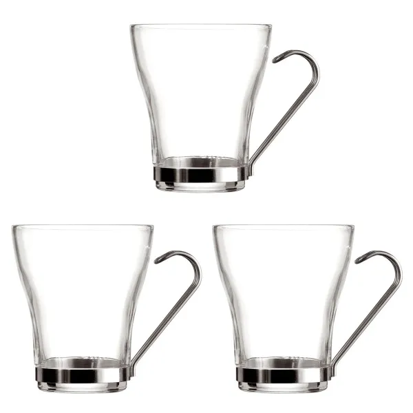 Чашка кофе и чай Quid Supreme Прозрачный 250 ml 3 Предметы