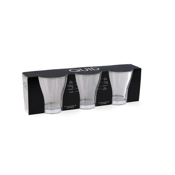 Tea and coffee cup Quid Supreme Transparent 250 ml 3 Pieces
