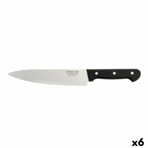 Kokkiveitsi Sabatier Universal Musta Metalli 20 cm (6 osaa)