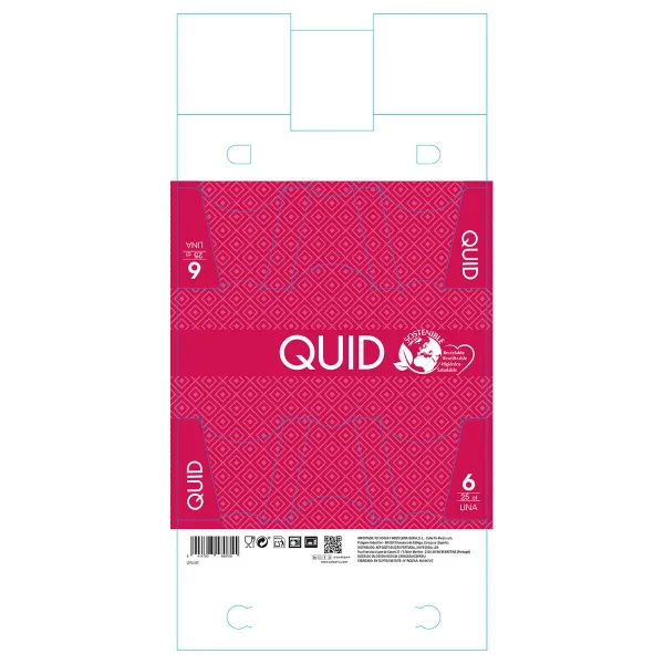 Set of glasses Quid Lina Transparent Glass 250 ml 6 Pieces