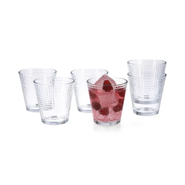 Set of glasses Quid Lina Transparent Glass 250 ml 6 Pieces