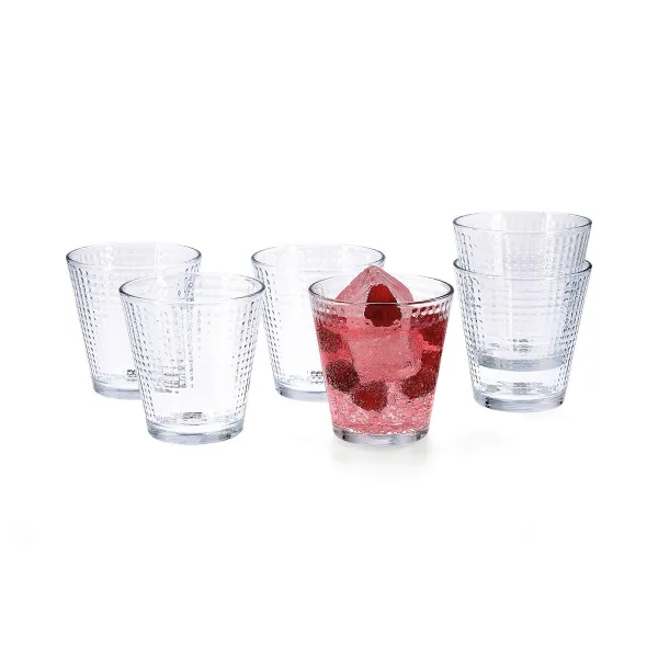 Lasisetti Quid Lina Läpinäkyvä Lasi 250 ml 6 Kappaletta
