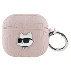 Karl Lagerfeld Monogram Choupette Head - AirPods 4 Case (pink)