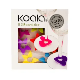 Украшения для бокалов Koala Звезда Пластик Разноцветный 8 Предметы (12,8 x 5 x 13,7 cm)
