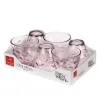 Glāžu komplekts Bormioli Rocco Flora Rozā Stikls 260 ml 6 gb.