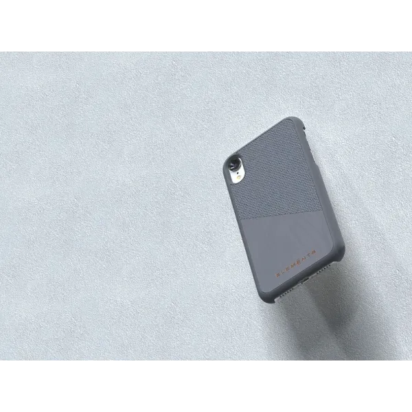 Nordic Elements Original Hel - Case for iPhone XR with real maple wood (Mid Grey)