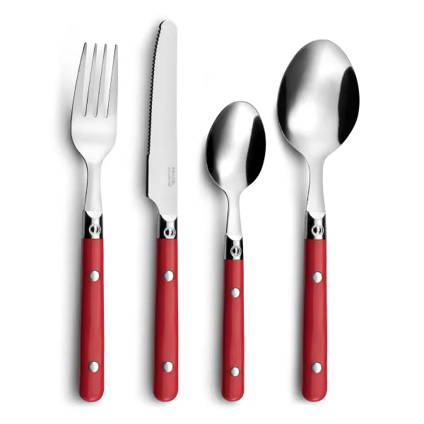 Ruokailuvälinesetti Amefa Saxo Metalli Kaksivärinen 16 Kappaletta (25 cm)