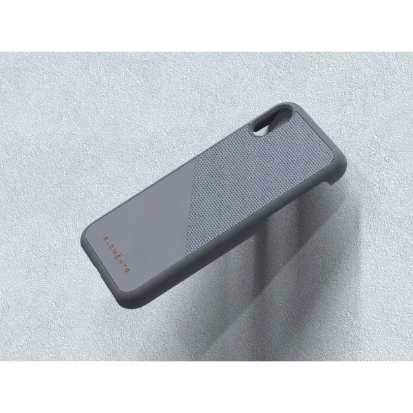 Nordic Elements Original Hel - Case for iPhone XR with real maple wood (Mid Grey)