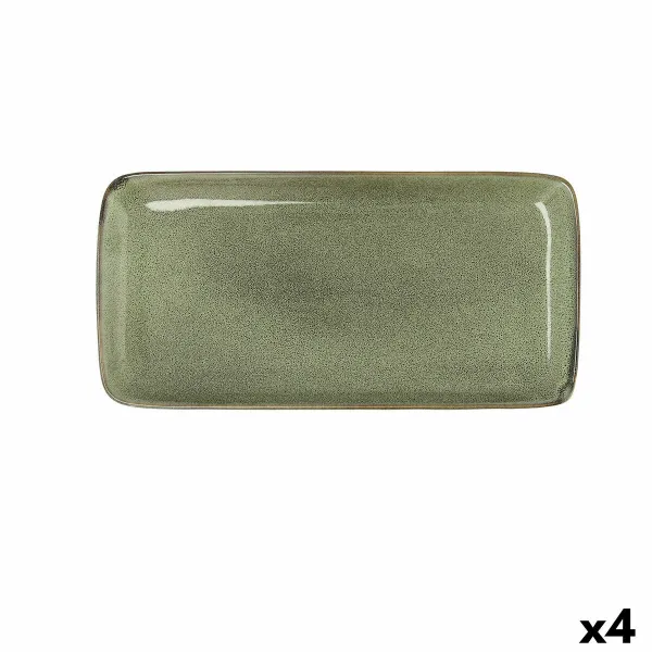 Vuoka Bidasoa Ikonic Vihreä Keraminen 28 x 14 cm (Pack 4x)
