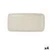 Поднос Bidasoa Ikonic Белый Керамика 28 x 14 cm (Pack 4x)