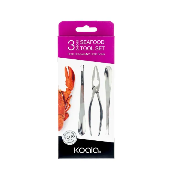 Jūros gėrybių rinkinys Koala Eco Metalinis 20 x 2,3 x 2 cm 3 Dalys
