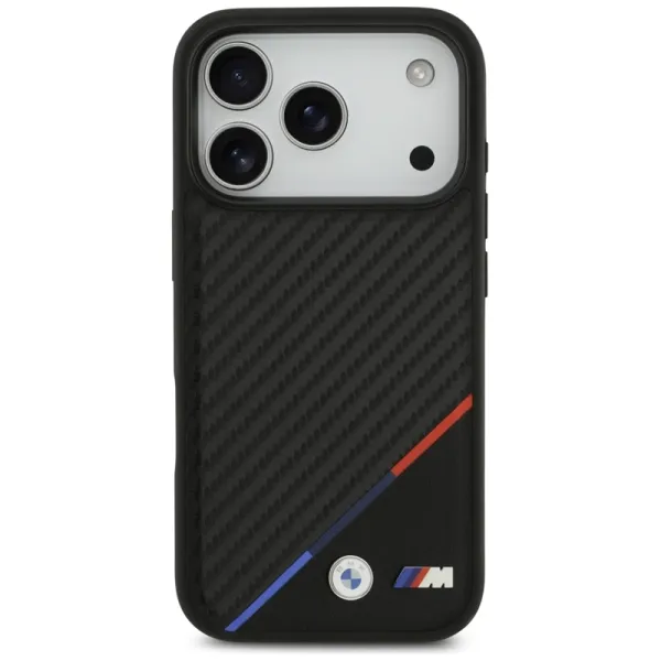 BMW M Carbon Tricolor Line MagSafe - Case iPhone 17 Pro (black)