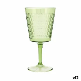 Vīna glāze Quid Viba Zaļš Plastmasa 420 ml (12 gb.) (Pack 12x)