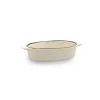 Keptuvė skersmuo Quid Cocco Balta Keramikinis 18 x 11 x 4 cm (12 vnt.) (Pack 12x)