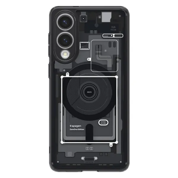 Spigen Ultra Hybrid Mag MagSafe - Case for Samsung Galaxy S25 Edge (Zero One Black)