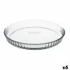 Kakkuvuoka Pyrex Classic Vidrio Läpinäkyvä Lasi Tasapinta Pyöreä 27,7 x 27,7 x 3,5 cm 6 osaa