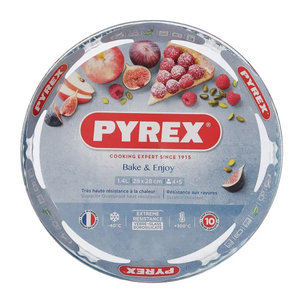 Форма для выпечки Pyrex Classic Vidrio Прозрачный Cтекло Простой Круглый 27,7 x 27,7 x 3,5 cm 6 штук