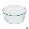 Uuni vuoka Pyrex Classic Souffle 21 x 21 x 10 cm Läpinäkyvä Lasi (4 osaa)