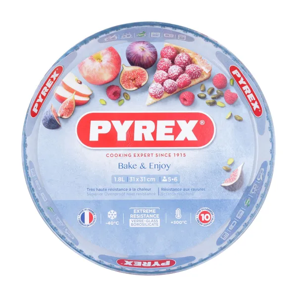 Форма для выпечки Pyrex Classic Vidrio Прозрачный Cтекло Простой Круглый 31 x 31 x 4 cm 6 штук