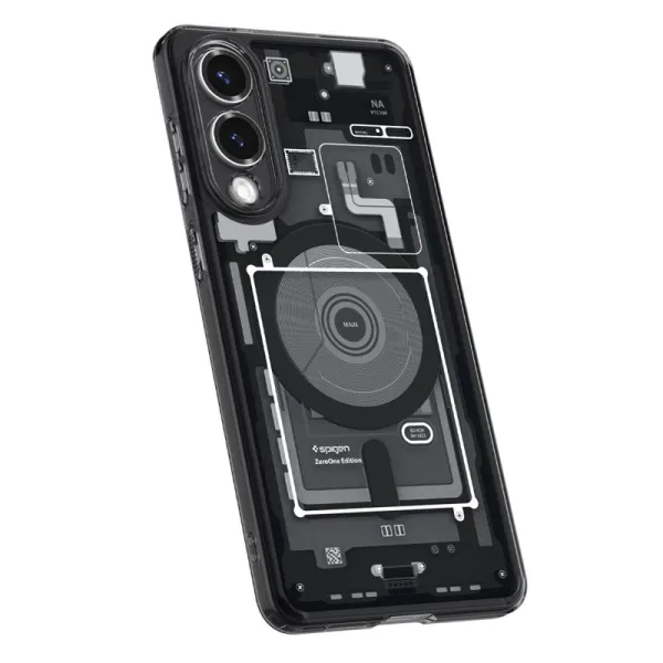 Spigen Ultra Hybrid Mag MagSafe - Case for Samsung Galaxy S25 Edge (Zero One Black)