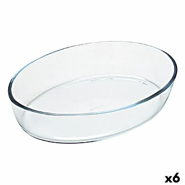 Krāsns Trauks Pyrex Classic Vidrio Caurspīdīgs Stikls Ovāls 35 x 24 x 7 cm (6 gb.)