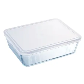 Stačiakampė priešpiečių dėžutė su dangteliu Pyrex Cook & Freeze 19 x 14 x 5 cm 800 ml Skaidrus Silikoninis stiklas (6 vnt.)