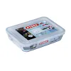 Stačiakampė priešpiečių dėžutė su dangteliu Pyrex Cook & Freeze 19 x 14 x 5 cm 800 ml Skaidrus Silikoninis stiklas (6 vnt.)