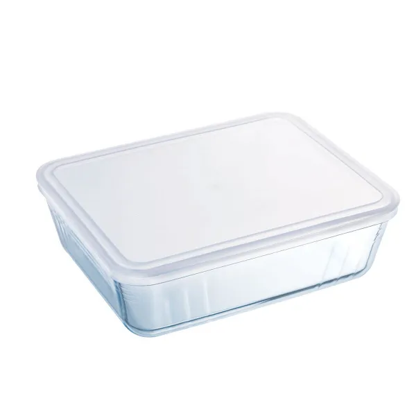 Stačiakampė priešpiečių dėžutė su dangteliu Pyrex Cook & Freeze 22,5 x 17,5 x 6,5 cm 1,5 L Skaidrus Silikoninis stiklas (6 vnt.)