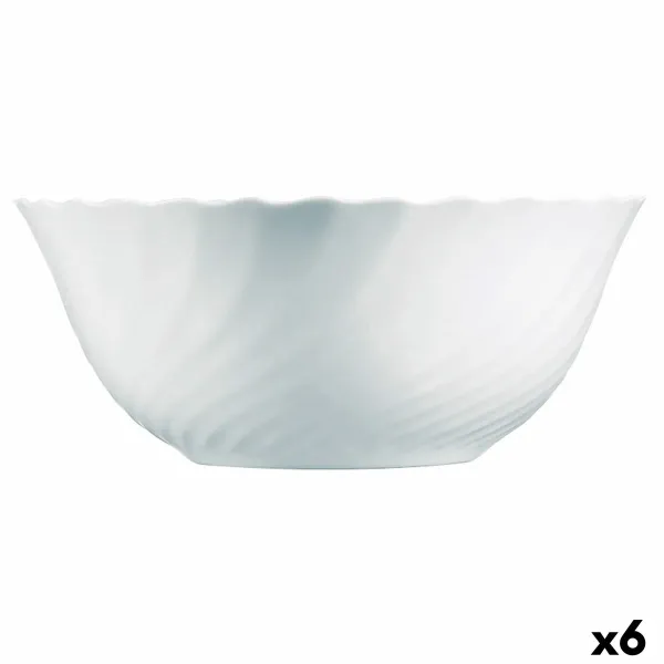 Salātu Trauks Luminarc Trianon Balts Stikls (24 cm) (6 gb.)