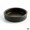 Keptuvė skersmuo Quid Barro Lux Juoda Keramikinis Ø 14 cm (12 vnt.)
