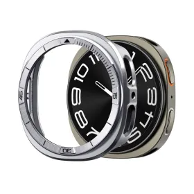 Spigen Bezel Tune Pro Pilot - Case / Protective Bezel for Samsung Galaxy Watch 8 44 mm (Silver)