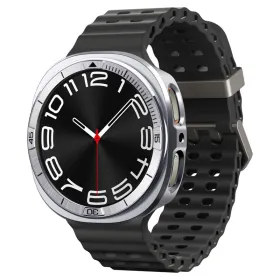 Spigen Bezel Tune Pro Pilot - Case / Protective Bezel for Samsung Galaxy Watch 8 44 mm (Silver)