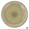 Litteä Lautanen Quid Vita Natura Vihreä Keraminen Ø 27 cm (12 osaa)