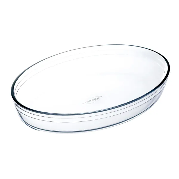 Orkaitės Indas Ô Cuisine Ocuisine Vidrio Skaidrus stiklas ovalus 30 x 21 x 7 cm (4 vnt.)