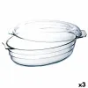 Pasniegšanas Plate Ô Cuisine Ocuisine Vidrio Ar vāku 3 L 1,1 L Caurspīdīgs Stikls 3 gb.