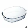 Pyrago kepimo forma Ô Cuisine Ocuisine Vidrio Skaidrus stiklas Ovalus 25 x 20 x 6 cm 6 vnt.