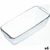 Oven Mould Ô Cuisine Rectangular 29 x 12 x 8 cm Transparent (6 Units)